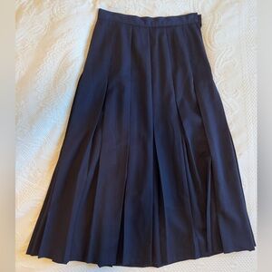 Vintage Country Road Australia Navy 100% Wool Skirt
